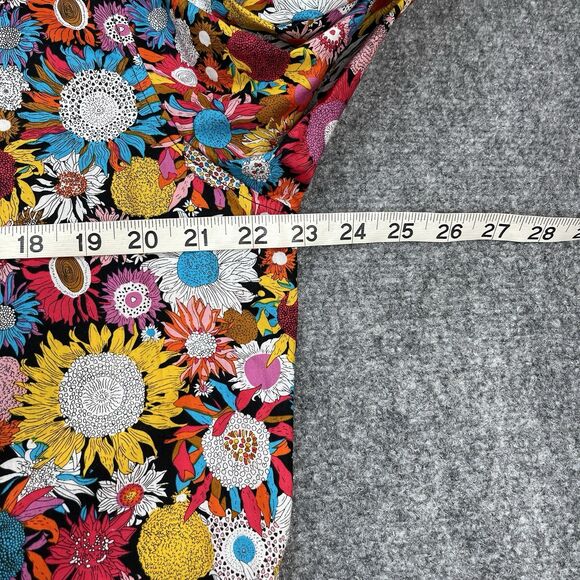 Tunevuse Shirt Mens Large Long Sleeve Retro Floral Button Up Regular Fit Cotton - Picture 5 of 7